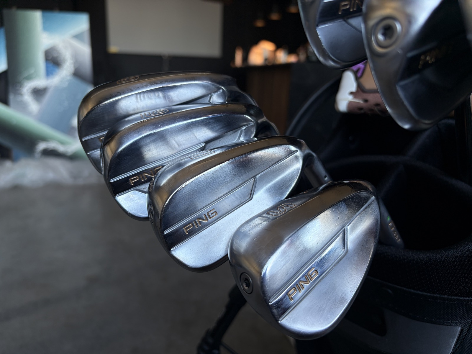 A custom painted iron set finished by hand in the Miami Beach studio.
